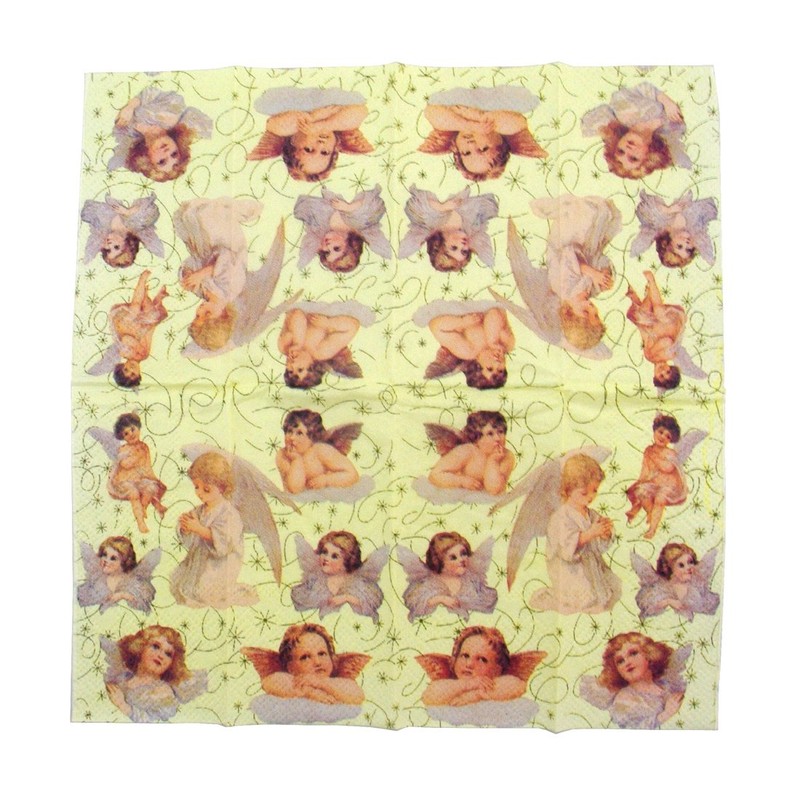 Angel S200127 Paper Napkin Handkerchief (S), Bulk Purchase Set, 20