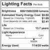 AmeriLuck 50/100/150W Equivalent, Low-Medium-High Setting, A21 LED 3-Way Light Bulb