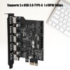 PCI-E to 5 Port USB 3.0 19 Pin PCI Express
