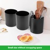 360° Rotating Black Utensil Holder Caddy,Kitchen Utensil Holder,Stainless Steel Kitchen