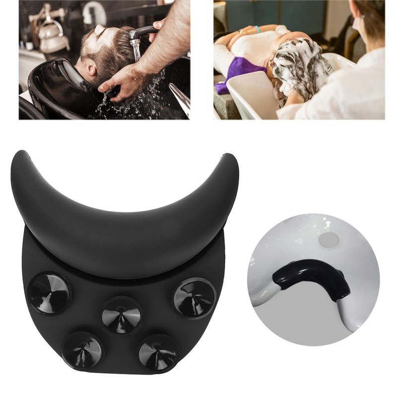 Silicone Curved Pillow Shampoo Bed Neck Rest Hair Wash Pillow