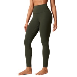 CRZ YOGA Womens Butterlift High Waisted Workout Leggings 28" - Pilates Gym Athletic Yoga Pants Buttery Soft Olive Green X-Large