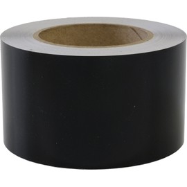 LinearDesigns Two Inch Solid Stripe for Auto Truck Boat - 3mil Vinyl - 2" x 50' - Black