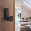 Gedotec Quadro Designer Coat Hook Square Coat Hook Matt Black