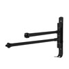 Stainless Steel Swivel Towel Hanger Holder Black Rotating Movable Towel