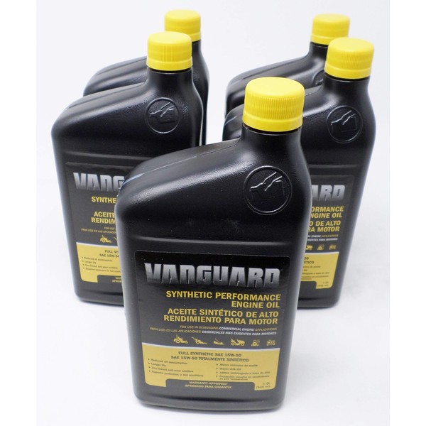 Briggs & Stratton 5 Pack 15W-50 Quarts Full Synthetic Vanguard Engine Oil