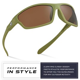 Nitrogen Polarized Wrap Around Sport Sunglasses for Men Women UV400 Driving Fishing Running Sun Glasses