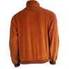 Sweatsedo Burnt Orange Mens Velour Tracksuit with White Piping (Medium)