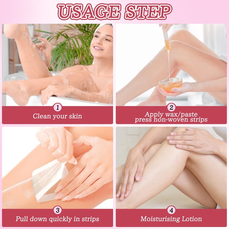 Wax Strips for Hair Removal 90 Yards - Non-Woven Wax
