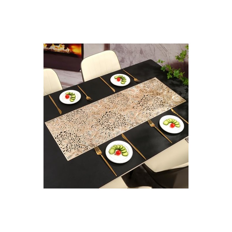 Hosoncovy Decorative Flower Dining Table Runner Table Runner Non-slip Table