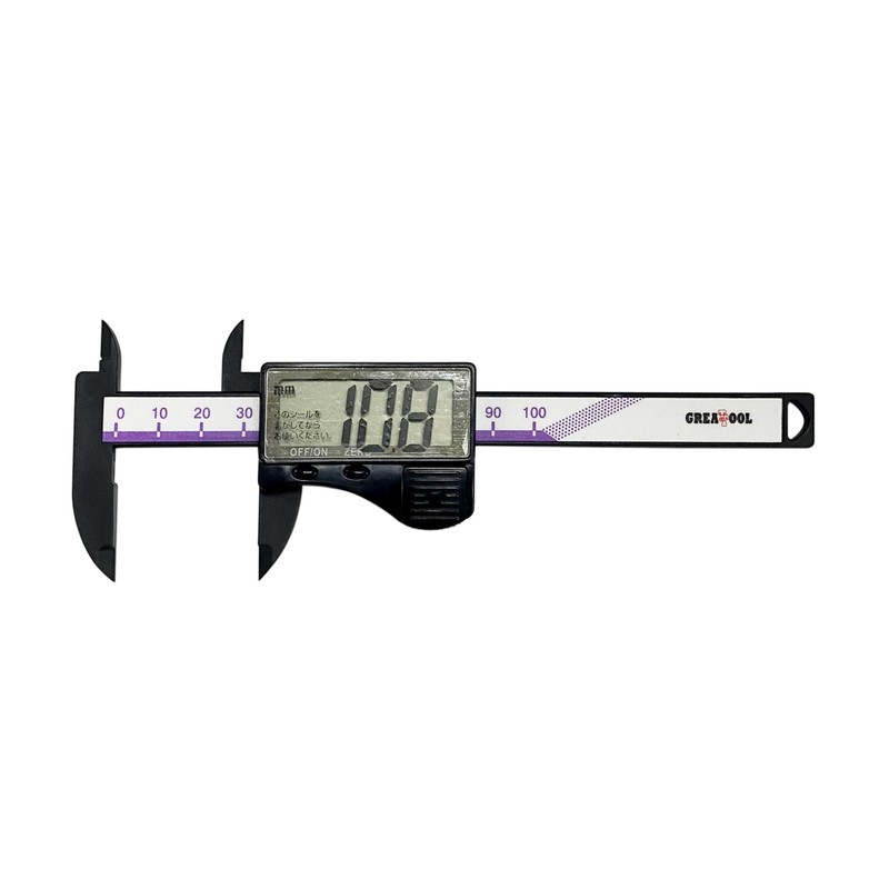 GRATTOOL GTDC-100 Carbon Digital Caliper 3.9 inches (100 mm)