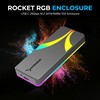 SABRENT Rocket RGB NVMe & SATA M.2 SSD Enclosure –