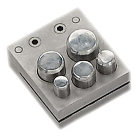 BENCH WIZARD 5 Piece Disc Cutter Set | Hardened Steel for Precision Metalworking | Sizes ½", ⅝", ¾", ⅞", 1" | Ideal for Jewelers & Craftsmen