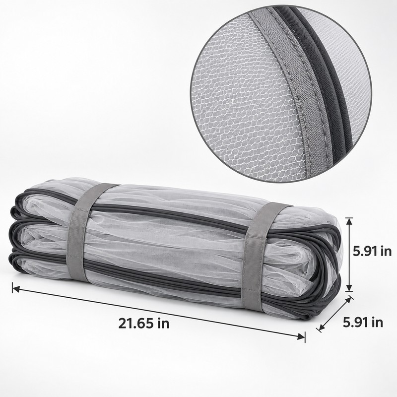 Portable Yurt Mosquito Net for Single or Double Bed –