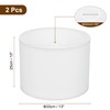 YOKIVE 2Set Drum Lamp Shades for Table Lamps, 13"x13"x10" Linen