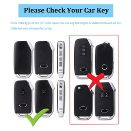 Vruwcey Key Fob Cover Keychain Pink Soft TPU Key Case Shell for Kia Ceed Cerato Forte NIRO Seltos Sorento Soul Sportage K5 (for Kia b)