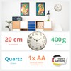Mebus Quartz Wall Clock, Silent Movement - No Ticktack Noise,