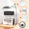 Arbuxzuy Printer Stand for Desk, Desktop Printer Shelf, 3 Tier