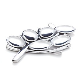 Nambé Tree of Life Seder Plate – 17 x 10 Inch Alloy Judaica Tray with Six Bowls – Artistic Passover Centerpiece & Jewish Celebration Serveware – Symbol of Faith & Family Joy