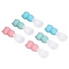 Baby Spoons Forks Set Short Handle Silicone Self Feeding Utensils