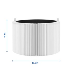 Nispira 211i Max Replacement Filter For Blue air Blue Pure 211i Max Air Purifier 3-in-1 Activated Carbon Filters, Compare to part # F2MAX. 1 Pack