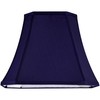 GO&SO Rectangular Blue Lamp Shades Square Cut Corner, 8x14x11 Inch