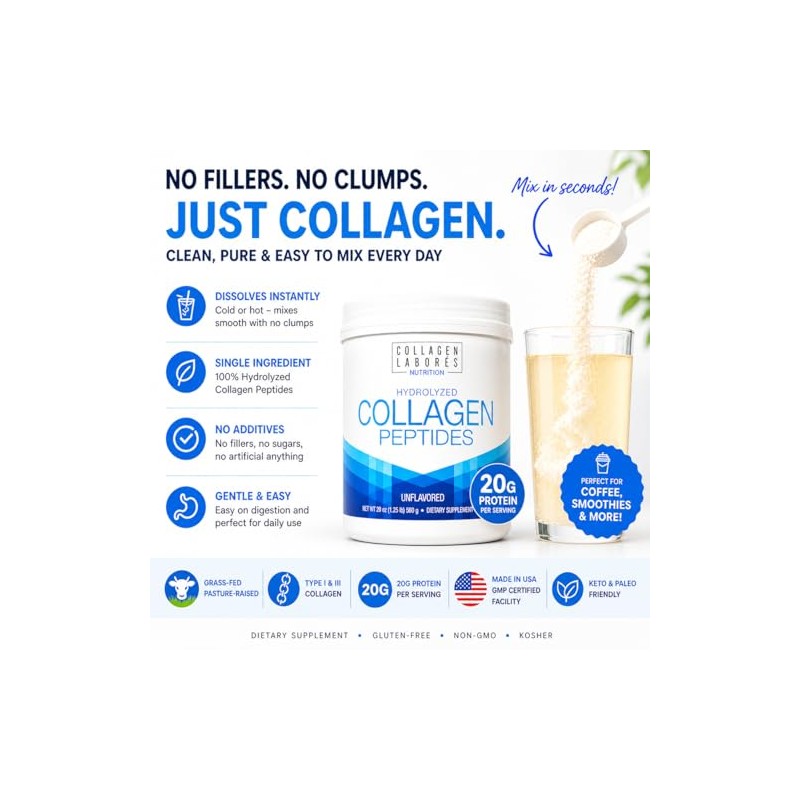 Collagen Laborés Llc Péptidos Colágeno Hidrolizado Polco 560 Grs