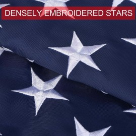 100% Indestructible American Flags for Outside 3x5, 100% made in USA 3x5ft American