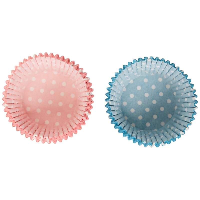 IBILI 735904 CAPSULAS REPOSTERIA LUNARES (ROSA+Azul), Stainless Steel, Blue, Pink,