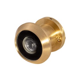 Viningrod Distribution Door Viewer for Narrow Panel Doors - Peephole - 5/8", 7/8" Thick Panels (Brass)