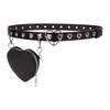 Love Heart Buckle Belt with Detachable Waist Bag Cool Rivet