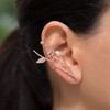 Links Gold Sterling Silver Elf Ear Cuff, Statement Earring, Wedding