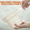 WEILONGB Bed Sheet Holder,Bed Sheet Holder With Lock Strips,Bed Sheet