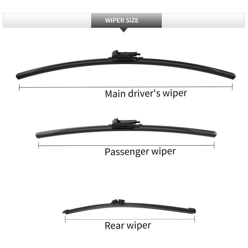 GARDIMU Replacement for Lincoln MKC 2015-2019 Windshield Wiper Blade, 3