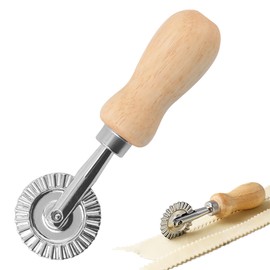 Premium Pasta Maker Pasta Roller and Ravioli Cutter Precision Cutting with Zinc Alloy and Solid Wood Handle Ideal for Home Cooking Unique Ravioli Maker Pasta Cutter Wheel Perfect for Pasta Lovers