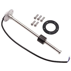 KAOLALI KAOLALI Fuel Gas Sender Stainless Steel Fuel Sending Unit Marine Boat Water Level Gauge Sensor 5 Hole fit Fuel &Water Gauge 0~190ohm 240~33ohm (240-33ohm, 7"(175mm))