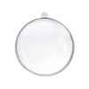 Homeford ESC08 Fillable Plastic Clear Oval Ornament, 4-1/4-inch, 12-count