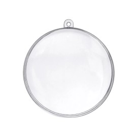 Homeford ESC08 Fillable Plastic Clear Oval Ornament, 4-1/4-inch, 12-count