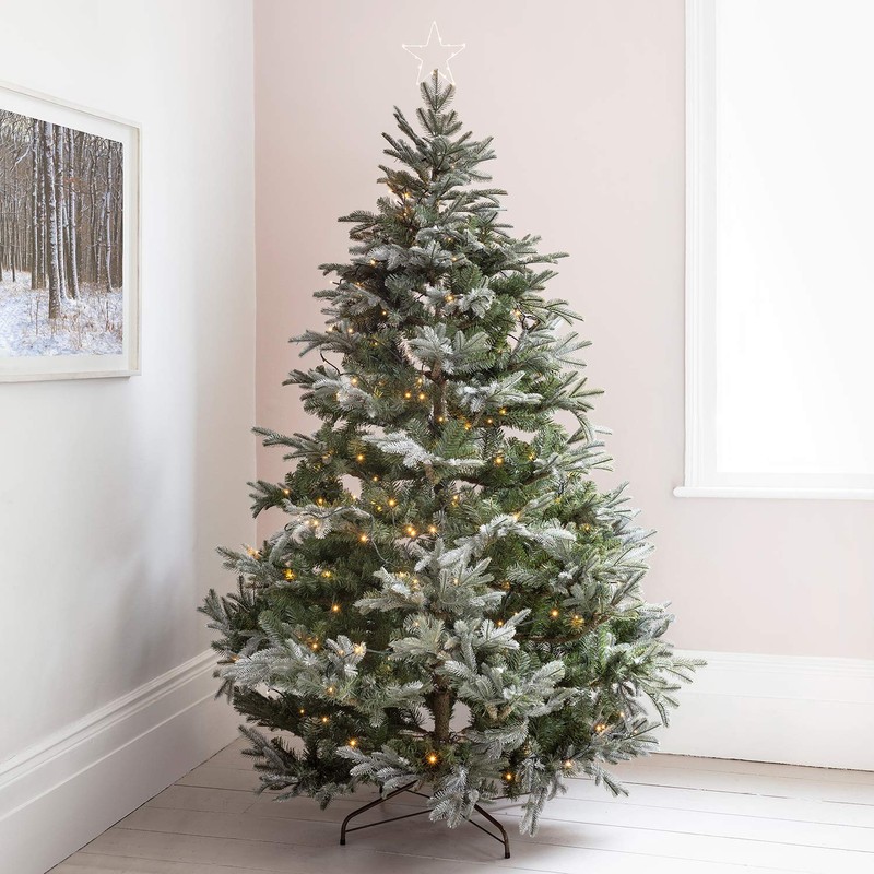 Lights4fun Osby Star Tree Topper Christmas Decoration Warm White LED