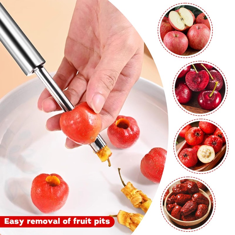 2 pieces apple corer apple cutter stainless steel apple core
