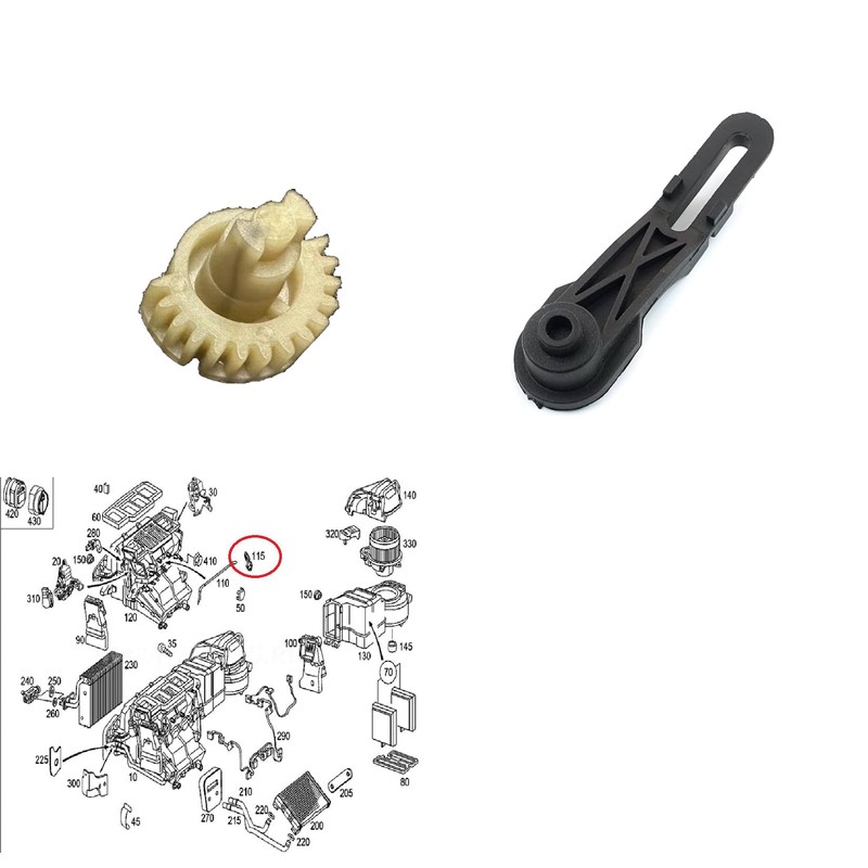 Air Conditioner Stepper Motor Arm HVAC Control Lever Kit for