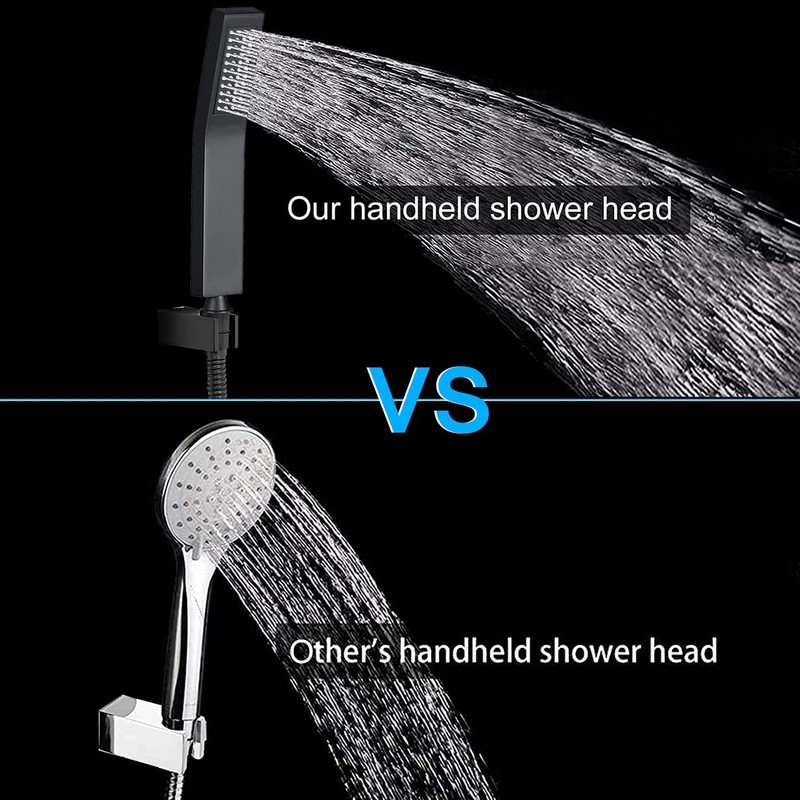 Shower Head with handheld, High Pressure 8'' Rain Shower Head/Brass