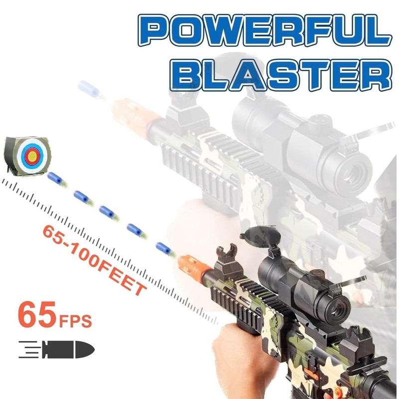 Toy Foam Blaster Guns Electric Sniper Rifle for Nerf Guns