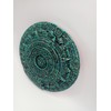 Generico 5.0In Green Malachite Ground Stone Maya Aztec Calendar God