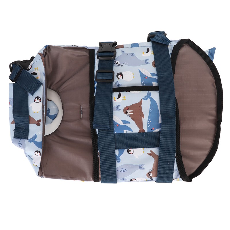 Dog Life Vest Reflective Adjustable Pet Floatation Life Jacket with