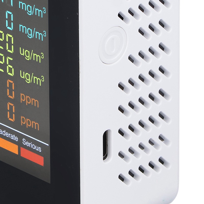 Air Quality Monitor Portable LCD Backlight Screen CO2 TVOC HCHO