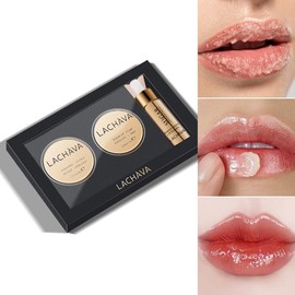Juego de 3 piezas para el cuidado de los labios, exfoliante de azúcar para labios, mascarilla para labios y aceite voluminizador para labios, humecta eficazmente los labios y repara los labios secos