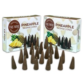 TRUMIRI Pineapple Incense Cones - Total 20 Cone Incense - Dual Pack of 10 Insence Cones - Incense Cones Scented - Cone Incense Scents - Insense Cones - Incent Cone