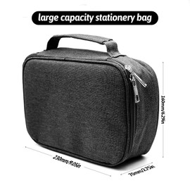 PWGHWG Pencil Case Large 72 Slots Pencil Case Large Capacity Pencil Case 4 Compartments with Zip Carry Handle Pen Case Large for Coloured Pencils, Markers, Ballpoint Pens (Black), black 1, Solid