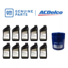 ACDelco 10x AC Delco Diesel Heavy Duty Oil 15W-40 & Oil Filter for Duramax 6.6 Engine